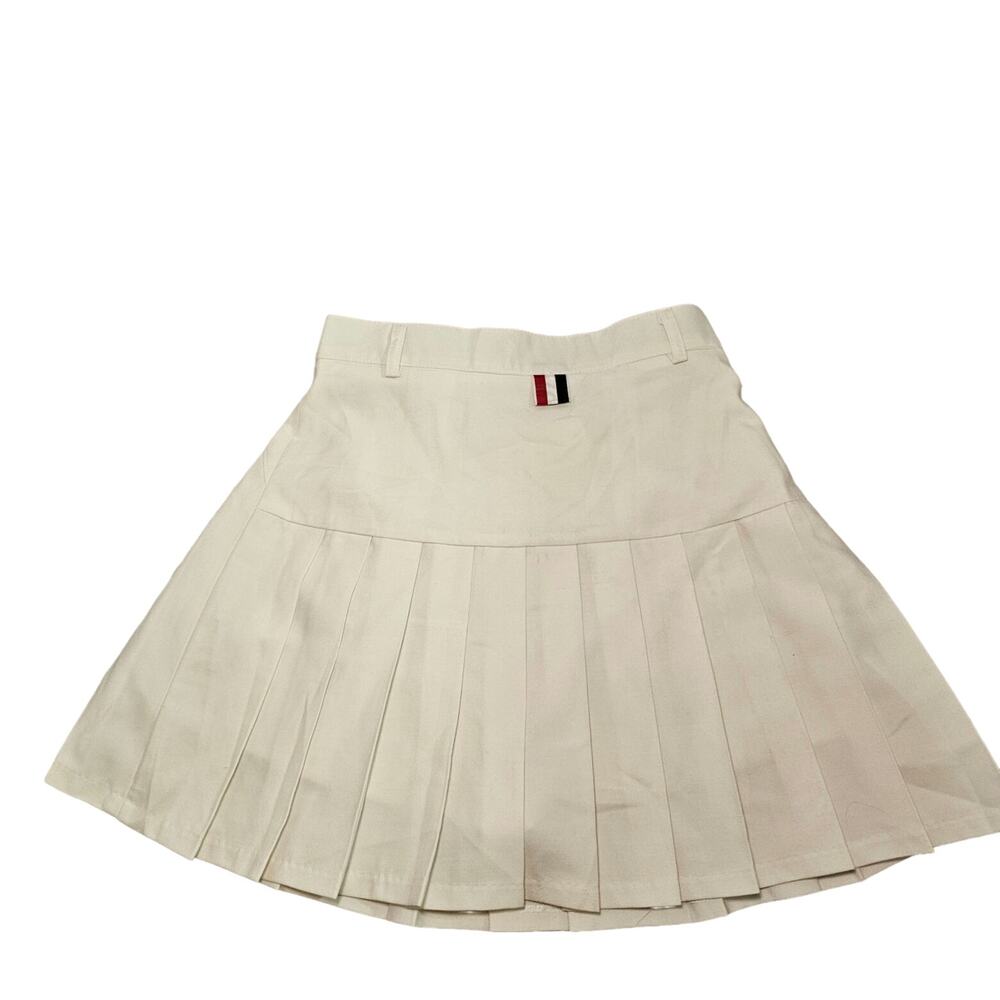 White Tennis Pleated Skirt Skort Preppy High Waist A Line Size 2 Women